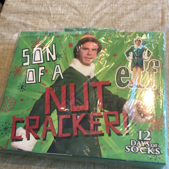 - SEALED NEW- ELF 12 Days of Socks- ELF the movie -Christmas gift novelty twelve - Picture 7 of 7